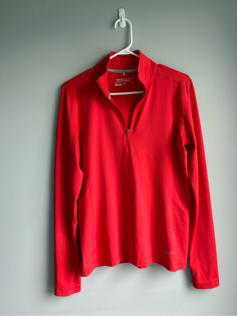 Nike Women’s Red Quarter-Zip Performance Top